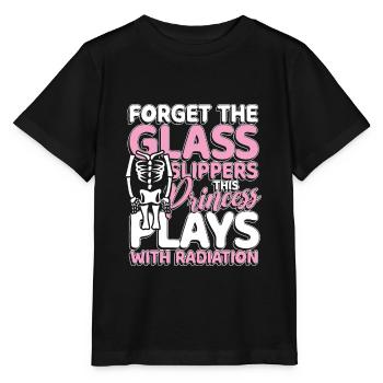 This princess plays with radiation - Stanley/Stella MINI CREATOR Kids’ T-Shirt - black - Front - Mikhail (115cm)