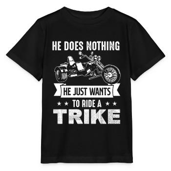 Trike Motor Tricycle Triker Tricycle Motorcycle - Stanley/Stella MINI CREATOR Kids’ T-Shirt - black - Front - Mikhail (115cm)