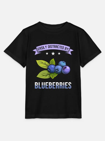 Blaubeeren Spruch - Stanley/Stella Kinder T-Shirt MINI CREATOR  - Schwarz