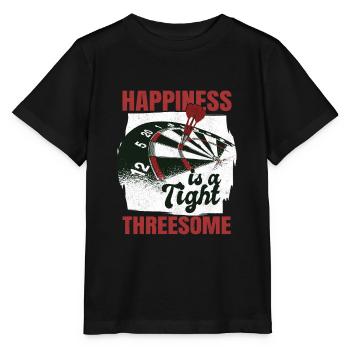 Happiness Is A Tight Threesome Dart Player Dart - Stanley/Stella MINI CREATOR Kids’ T-Shirt - black - Front - Mikhail (115cm)
