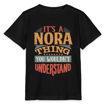 C’est une chose nora que vous ne comprendriez pas - Nora - T-shirt bio MINI CREATOR Stanley/Stella Enfant - noir - Devant - Mikhail (115cm)