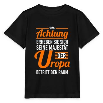Ihre Majestät der Uropa - Stanley/Stella Kinder T-Shirt MINI CREATOR  - Schwarz - Vorne - Mikhail (115cm)