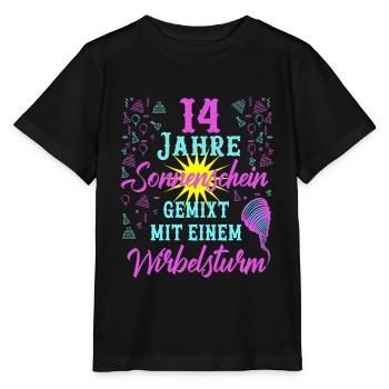 14 Geburtstag Frauen Geschenk 14 Jahre Geburtstag - Stanley/Stella Kinder T-Shirt MINI CREATOR  - Schwarz - Vorne - Mikhail (115cm)