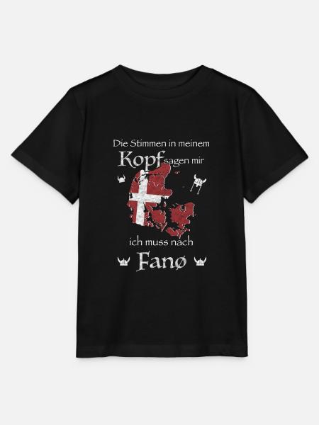 Fanö Kopenhagen Dänemark Dansk Geschenkidee - Stanley/Stella Kinder T-Shirt MINI CREATOR - Schwarz