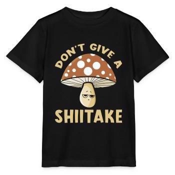 Shiitake Mushrooms Pun - Stanley/Stella MINI CREATOR Kids’ T-Shirt - black - Front - Mikhail (115cm)
