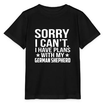 Berger allemand - T-shirt bio MINI CREATOR Stanley/Stella Enfant - noir - Devant - Mikhail (115cm)