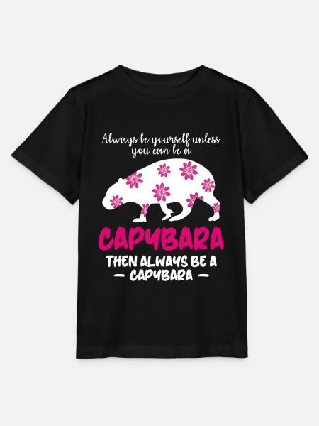 Capybara Spruch Wasserschwein Capybaras - Stanley/Stella T-shirt MINI CREATOR til børn - sort