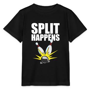 Bowling Pin I Bowling Team I Bowling Split Happens - Stanley/Stella MINI CREATOR Kids’ T-Shirt - black - Front - Mikhail (115cm)