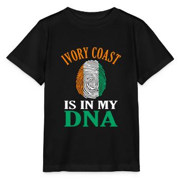 Côte d’Ivoire - T-shirt bio MINI CREATOR Stanley/Stella Enfant - noir - Devant - Mikhail (115cm)