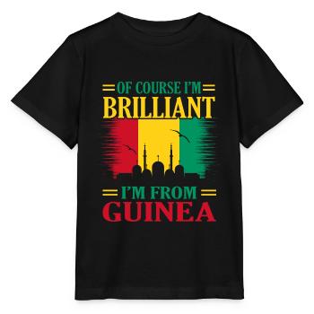 Guinea - Stanley/Stella Kinder T-Shirt MINI CREATOR  - Schwarz - Vorne - Mikhail (115cm)