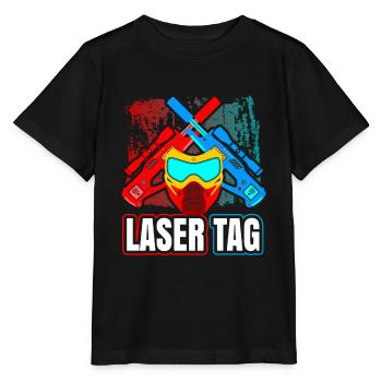 Laser Tag - Stanley/Stella Kinder T-Shirt MINI CREATOR  - Schwarz - Vorne - Mikhail (115cm)