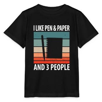 Stylo & Papier - T-shirt bio MINI CREATOR Stanley/Stella Enfant - noir - Devant - Mikhail (115cm)