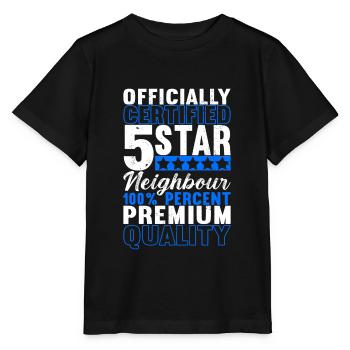 Voisins Voisins du quartier - T-shirt bio MINI CREATOR Stanley/Stella Enfant - noir - Devant - Mikhail (115cm)