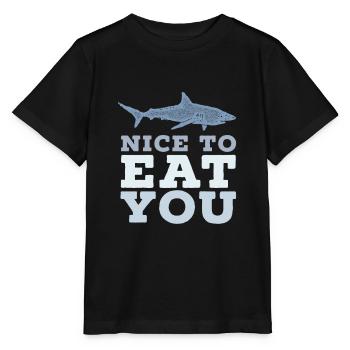 Hai Wortspiel Agréable de vous manger - T-shirt bio MINI CREATOR Stanley/Stella Enfant - noir - Devant - Mikhail (115cm)