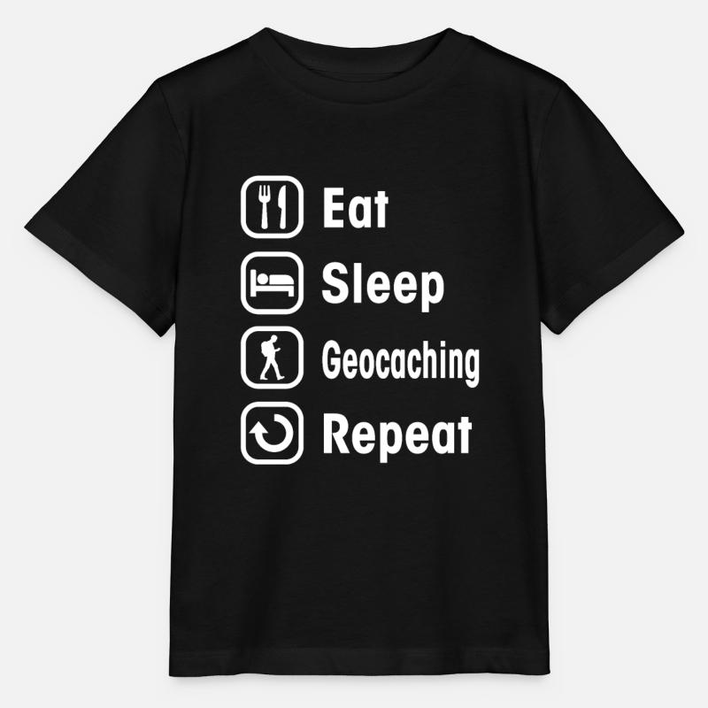 géocaching - T-shirt bio MINI CREATOR Stanley/Stella Enfant - noir