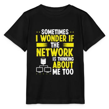 Ingénieur réseau Ingénierie de serveurs Cloud Networks - T-shirt bio MINI CREATOR Stanley/Stella Enfant - noir - Devant - Mikhail (115cm)