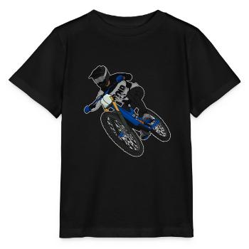 Mountainbiker / MTB Downhill Fahrrad Sprüche Bike - Stanley/Stella Kinder T-Shirt MINI CREATOR  - Schwarz - Vorne - Mikhail (115cm)