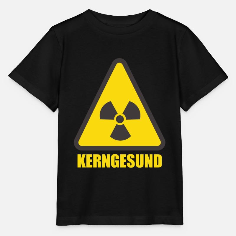 Kerngesund Radioaktiv Nuklear Atomkraft Biohazard - Stanley/Stella Kinder T-Shirt MINI CREATOR  - Schwarz