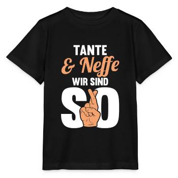 Tante und Neffe - Stanley/Stella Kinder T-Shirt MINI CREATOR  - Schwarz - Vorne - Mikhail (115cm)