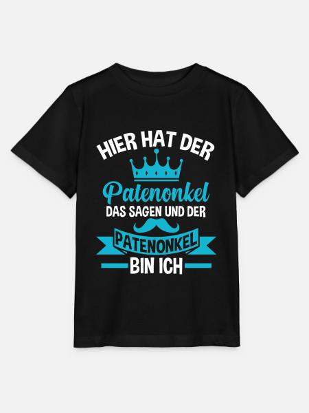 König Patenonkel - Stanley/Stella Kinder T-Shirt MINI CREATOR - Schwarz