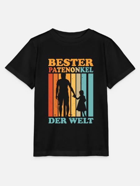 Bester Patenonkel der Welt - Stanley/Stella Kinder T-Shirt MINI CREATOR - Schwarz
