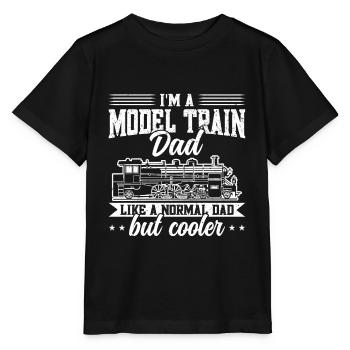 Model Railway Father Railway - Stanley/Stella MINI CREATOR Kids’ T-Shirt - black - Front - Mikhail (115cm)