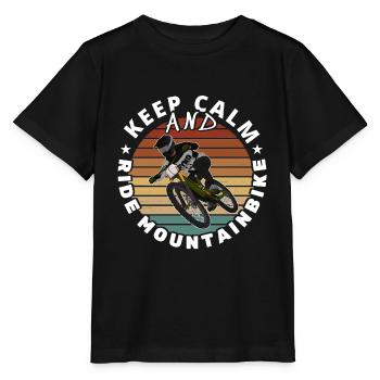 Mountainbiker / MTB Downhill Fahrrad Sprüche Bike - Stanley/Stella Kinder T-Shirt MINI CREATOR  - Schwarz - Vorne - Mikhail (115cm)