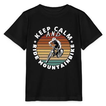 Mountainbiker / MTB Downhill Fahrrad Sprüche Bike - Stanley/Stella Kinder T-Shirt MINI CREATOR  - Schwarz - Vorne - Mikhail (115cm)