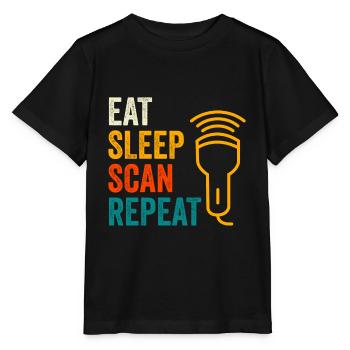 Sonograph Sonography Scan - Stanley/Stella MINI CREATOR Kids’ T-Shirt - black - Front - Mikhail (115cm)