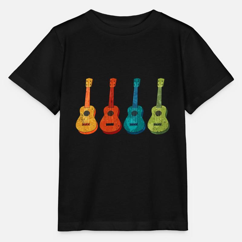 Ukulelen Vitage - Stanley/Stella Kinder T-Shirt MINI CREATOR - Schwarz