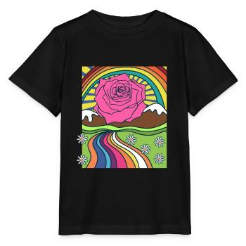 Rose Roses Rose Garden Jardinier - T-shirt bio MINI CREATOR Stanley/Stella Enfant - noir - Devant - Mikhail (115cm)