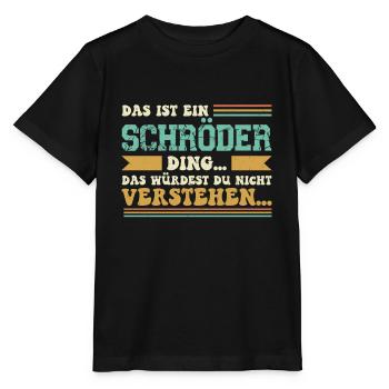 Familienname Schröder - für Familie Schröder - Stanley/Stella Kinder T-Shirt MINI CREATOR  - Schwarz - Vorne - Mikhail (115cm)