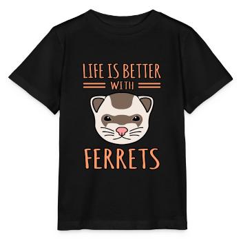 Furet - T-shirt bio MINI CREATOR Stanley/Stella Enfant - noir - Devant - Mikhail (115cm)