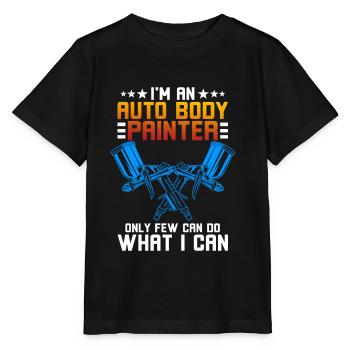 Pistolet de pulvérisation de peintre de voiture - T-shirt bio MINI CREATOR Stanley/Stella Enfant - noir - Devant - Mikhail (115cm)