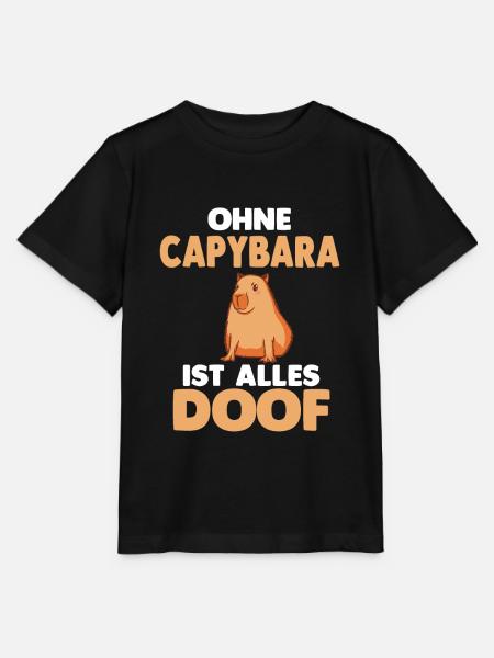 Capybara - Stanley/Stella Kinder T-Shirt MINI CREATOR - Schwarz