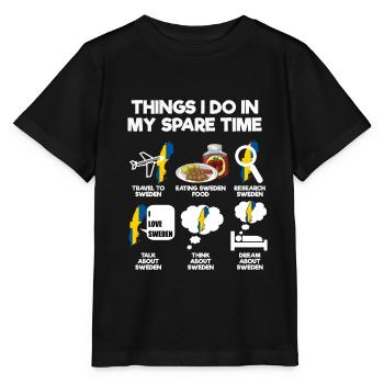 Suède - T-shirt bio MINI CREATOR Stanley/Stella Enfant - noir - Devant - Mikhail (115cm)