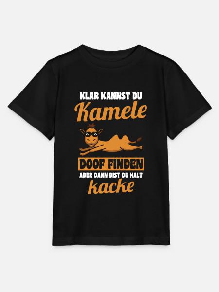 Kamele Kamel - Stanley/Stella Kinder T-Shirt MINI CREATOR - Schwarz