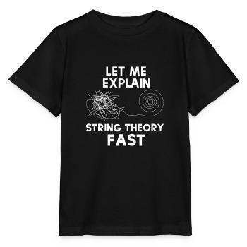Théorie des cordes - T-shirt bio MINI CREATOR Stanley/Stella Enfant - noir - Devant - Mikhail (115cm)