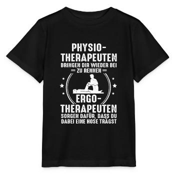 Physio Therapeuten Rennen Ergo Therapeuten Hose - Stanley/Stella Kinder T-Shirt MINI CREATOR  - Schwarz - Vorne - Mikhail (115cm)