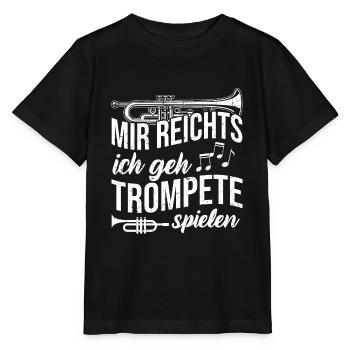 Musiker Trompeten Spieler Musikverein Geschenk - Stanley/Stella Kinder T-Shirt MINI CREATOR  - Schwarz - Vorne - Mikhail (115cm)