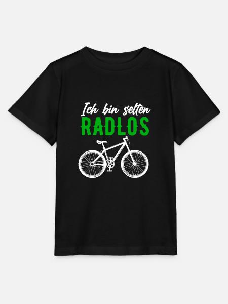Ich bin selten radlos Fahrrad Radfahrer - Stanley/Stella Kinder T-Shirt MINI CREATOR  - Schwarz