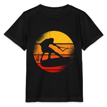 Wakeboard Wakeboarding - Stanley/Stella MINI CREATOR Kids’ T-Shirt - black - Front - Mikhail (115cm)