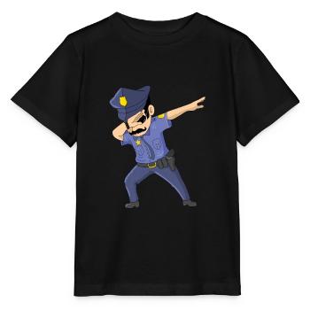 Dabbing Futur Policier Dab Danse Dabbing Flic - T-shirt bio MINI CREATOR Stanley/Stella Enfant - noir - Devant - Mikhail (115cm)