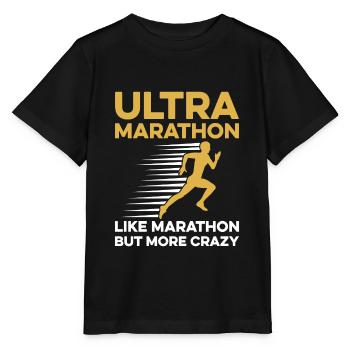 Ultramarathon-Design für einen Ultraläufer - Stanley/Stella Kinder T-Shirt MINI CREATOR  - Schwarz - Vorne - Mikhail (115cm)