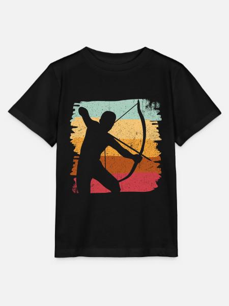 Bogenschütze Bogenschießen Bogensport - Stanley/Stella Kinder T-Shirt MINI CREATOR  - Schwarz