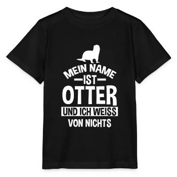 Mein Name ist Otter - Stanley/Stella Kinder T-Shirt MINI CREATOR  - Schwarz - Vorne - Mikhail (115cm)