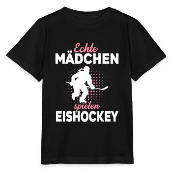 Eishockey Damen Eishockeyspielerin Eishockeytrikot - Stanley/Stella Kinder T-Shirt MINI CREATOR  - Schwarz - Vorne - Mikhail (115cm)