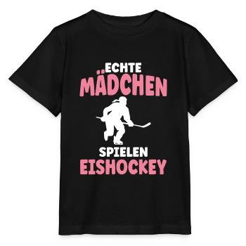 Eishockey Damen Eishockeyspielerin Eishockeytrikot - Stanley/Stella Kinder T-Shirt MINI CREATOR  - Schwarz - Vorne - Mikhail (115cm)