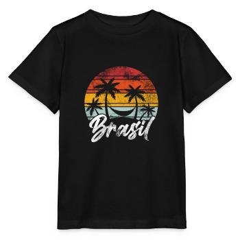 Brésil - T-shirt bio MINI CREATOR Stanley/Stella Enfant - noir - Devant - Mikhail (115cm)