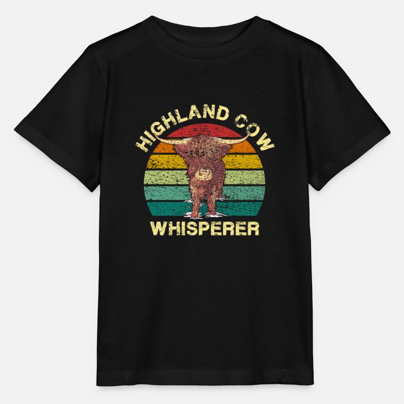 Schottisches Hochlandrind - Stanley/Stella Kinder T-Shirt MINI CREATOR  - Schwarz